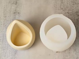 Molde silicona porta vela GOTA